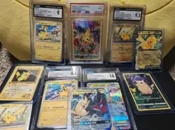 Pikachu Graded Lot Bundle w/more singles. Pikachu fans card collector 🫣PSA CGC - Image 1