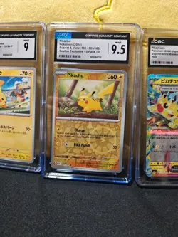 Pikachu Graded Lot Bundle w/more singles. Pikachu fans card collector 🫣PSA CGC - Image 3