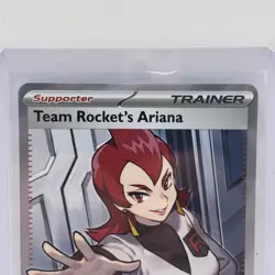 Pokemon TCG Destined Rivals Team Rockets Ariana Card 224/182 Full Art Trainer - Image 2