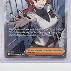 Pokemon TCG Destined Rivals Team Rockets Ariana Card 224/182 Full Art Trainer - Image 3
