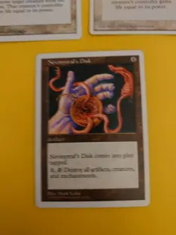 Swords to plowshares x2 & nevinyrral's disk Old Vintage Magic the Gathering Card - Image 3