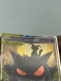 Pokemon Gengar & Mimikyu GX 53/181 Team Up Alleati Rare Card 2019 PSA Italiano - Image 2
