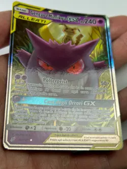 Pokemon Gengar & Mimikyu GX 53/181 Team Up Alleati Rare Card 2019 PSA Italiano - Image 3