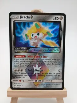 Jirachi 97/168 - Celestial Storm - Rare Prism Star MP Pokemon Card, 2018 - Image 1