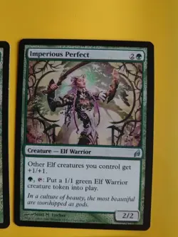 Immaculate Magistrate x2 & Imperious PErfect x2 Elf Warrior MTG 4 Card Lorwyn. - Image 3