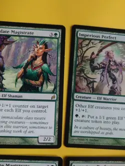 Immaculate Magistrate x2 & Imperious PErfect x2 Elf Warrior MTG 4 Card Lorwyn. - Image 5