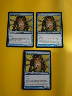 Faerie Harbinger x3 Faerie Wizard MTG 3 Card. Lorwyn. - Image 1