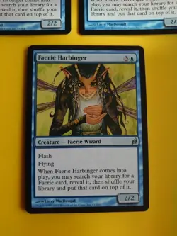 Faerie Harbinger x3 Faerie Wizard MTG 3 Card. Lorwyn. - Image 2