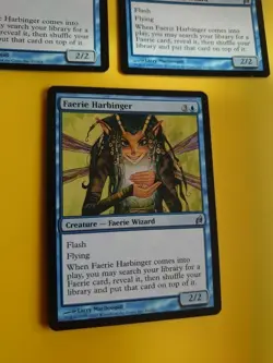 Faerie Harbinger x3 Faerie Wizard MTG 3 Card. Lorwyn. - Image 3