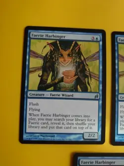 Faerie Harbinger x3 Faerie Wizard MTG 3 Card. Lorwyn. - Image 5