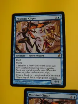 Mistbind Clique rare Faerie Wizard x2 MTG 2 Card. Lorwyn. - Image 4