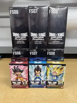 Dragon Ball Super Card Game Fusion World Starter Deck Bundle FS06 FS07 FS08 - Image 1