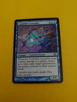 Cephalid Constable. Tenth Ed. Wizard rare MTG Card. - Image 1