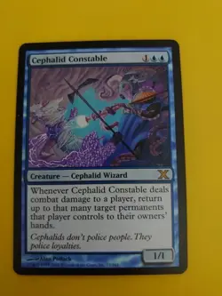 Cephalid Constable. Tenth Ed. Wizard rare MTG Card. - Image 2