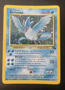 Articuno | 2/62 | Fossil | Holo | Pokemon Card | WOTC | LP - Image 1