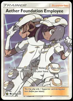 Aether Foundation SV81/SV94 Hidden Fates Holo Rare Pokemon Card Near Mint-1 - Image 1
