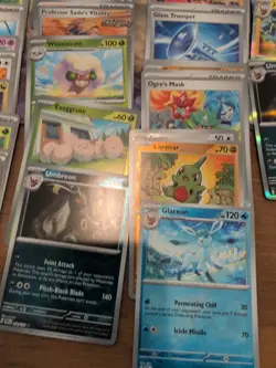 Lot Of 275 Pokemon Cards from Prismatic Evolution, Holo, Reverse Holos, Bulk - Image 5