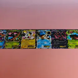 POKEMON UNCUT SHEET XY BASE SET EX CARDS BLASTOISE VENUSAUR XERNEAS ENGLISH 2014 - Image 4
