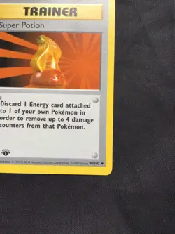 Pokemon Cards: Base Set 1st Edition Uncommon: Super Potion 90/102 - Image 4