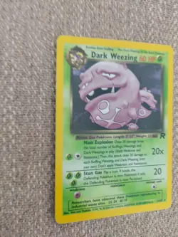 Pokemon Dark Weezing TCG Team Rocket Holo Card 14/82 Unlimited Holo Rare - Image 2