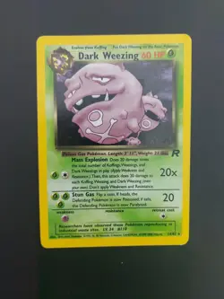 Pokemon Dark Weezing TCG Team Rocket Holo Card 14/82 Unlimited Holo Rare - Image 5