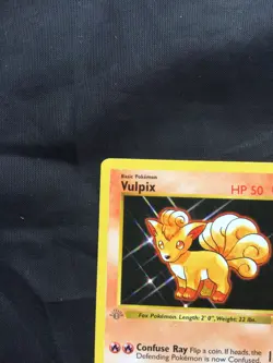 Pokemon Cards: Base Set 1st Edition Common: Vulpix 68/102 - Image 2