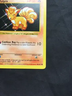 Pokemon Cards: Base Set 1st Edition Common: Vulpix 68/102 - Image 4