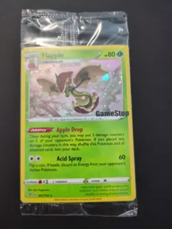 Pokemon Flapple Game Stop Stamped Exclusive Promo Card Sealed - Image 1