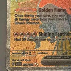 Pokemon TCG Card - Ethans Ho-Oh ex 209/182 Full art Destined Rivals NM Condition - Image 5