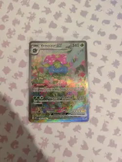 Pokemon TCG Venusaur EX Full Art Holo Card 198/165 Scarlet & Violet 151 Sir - Image 1