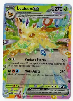 Pokemon TCG Leafeon EX Holo Card 006/131 Prismatic Evolutions NM/M - Image 1