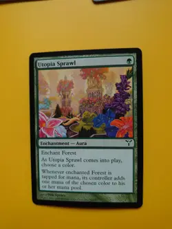 MTG Card. Utopia Sprawl Dissension Enchantment aura as pics - Image 1
