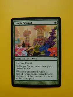 MTG Card. Utopia Sprawl Dissension Enchantment aura as pics - Image 2