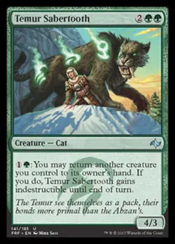 Temur Sabertooth - Fate Reforged #141/185 MTG Magic The Gathering - Image 1