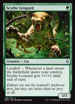 Scythe Leopard - Foil - Battle for Zendikar #188/274 MTG Magic The Gathering - Image 1