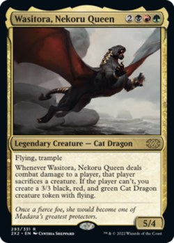 Wasitora, Nekoru Queen - Double Masters 2022 #293/331 MTG Magic The Gathering - Image 1