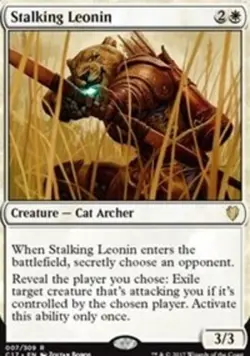 Stalking Leonin - Commander 2017 #007/309 MTG Magic The Gathering - Image 1