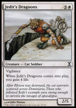 Jedit's Dragoons - Foil - Time Spiral #25/301 MTG Magic The Gathering - Image 1