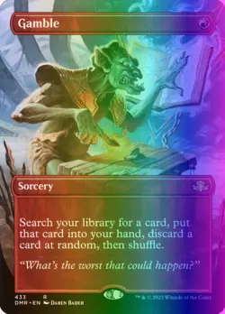 MTG Magic the Gathering Gamble (433/520) Dominaria Remastered LP FOIL - Image 1