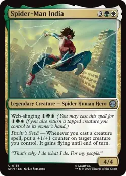MTG magic 1x Spider-Man India FOIL (M/NM) Marvel's Spider-Man - Image 1
