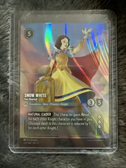 Snow White - Fair-Hearted Enchanted - Shimmering Skies Disney Lorcana #220/204 - Image 1