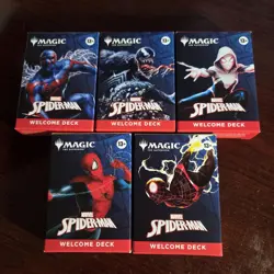 Magic The Gathering MTG Spider-Man Complete Welcome Deck Set Of 5 - Image 1