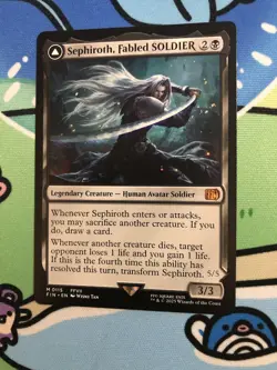 FIN0115 Sephiroth Fabled SOLDIER NM Final Fantasy Magic the Gathering SHIPS FAST - Image 3