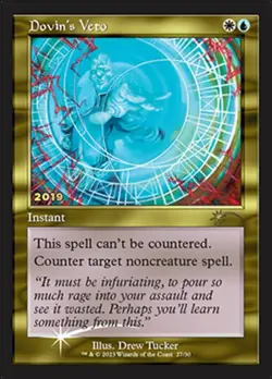 1 x Dovin's Veto - Foil (30th Anniversary Play Promos) - Unique & Misc. Promos - - Image 1