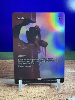 MTG Marvel's Spider-Man PONDER Foil Borderless Mythic #0013 - Image 1