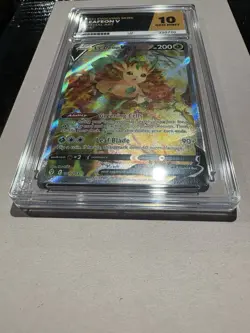 Pokemon TCG Leafeon v Evolving Skies 167/203 ACE 10 READ DESCRIPTION Tiny Crack - Image 3