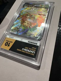 Pokemon TCG Leafeon v Evolving Skies 167/203 ACE 10 READ DESCRIPTION Tiny Crack - Image 5