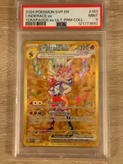 2024 POKEMON SVP EN-SV BLACK STAR PROMO #163 CINDERACE EX PSA 9 - Image 1