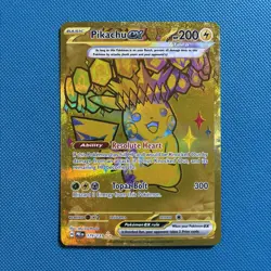 Pokemon TCG Pikachu ex 179/131 Sv: Prismatic Evolutions Gold Hyper Rare MINT - Image 1