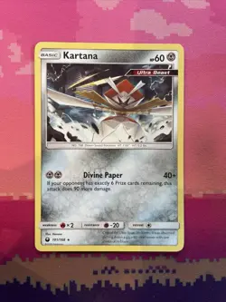 Pokemon Card Kartana Celestial Storm Rare 101/168 Near Mint - Image 1